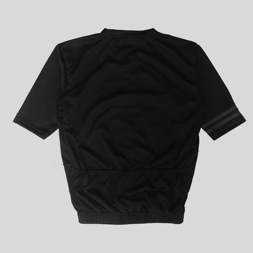 TERBARU BAJU SEPEDA / JERSEY SEPEDA ROADBIKE AERO POLOS POLOS / KAOS SEPEDA POLOS - HITAM