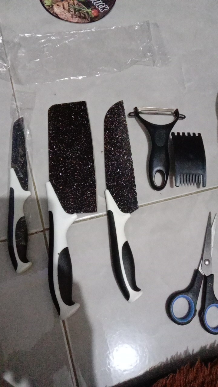 Pisau Batu Maifan Tajam Set 5in1 Set Dapur Lengkap Plus Kupasan Homewallpapershop