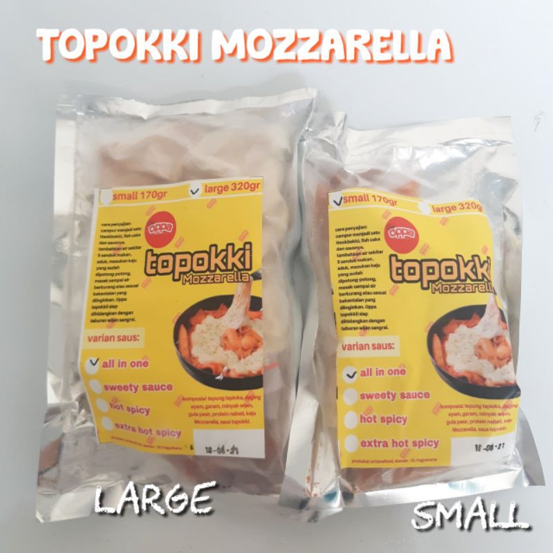 

TOPOKKI MOZARELA JAJANAN KOREA/MAKANAN KOREA