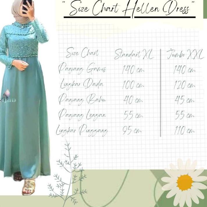 Kekinian HELEN MAXY SONIA DRESS SIZE STANDAR DAN JUMBO MUTIARA MAXY BRUKAT JUMBO MODERN GAMIS KONDAN