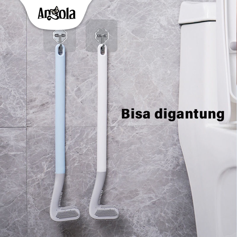 Sikat WC Silikon  Brush Toilet Silicone Sikat Pembersih Kamar Mandi ZARAZU