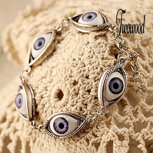 Gelang Rantai Desain Angel Evil Eye Untuk Unisex