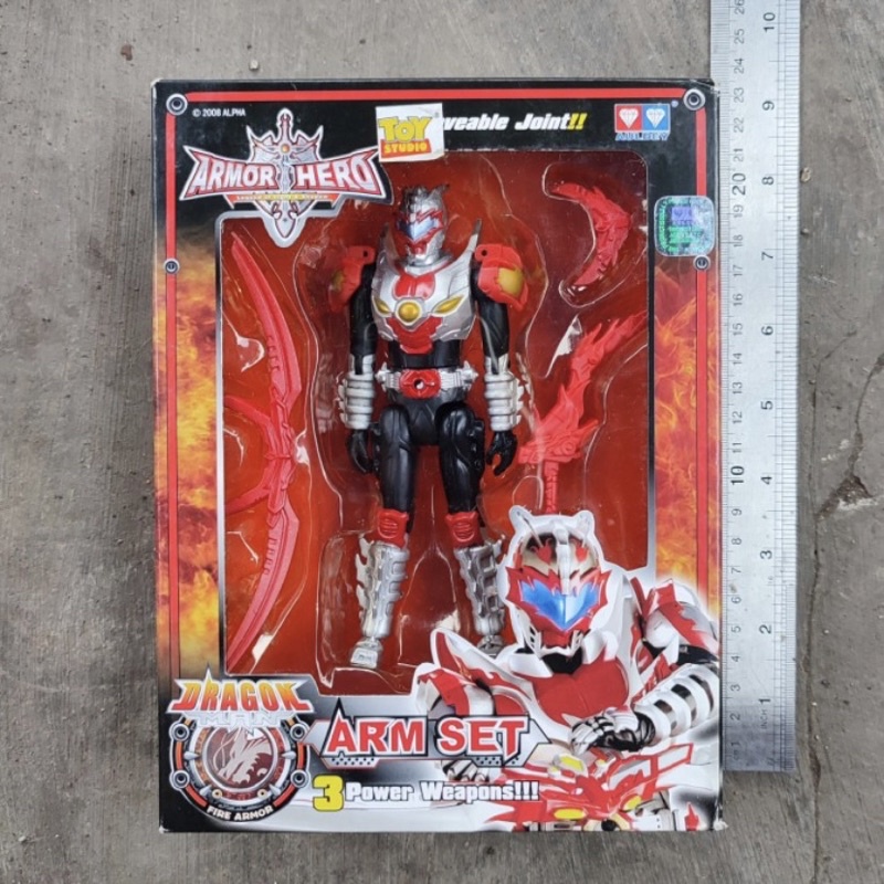 ParamountKingdom Action Figure 6’ Armor Hero Dragon Man Fire Armor Ori Audley Mainan Anak Robot Kado