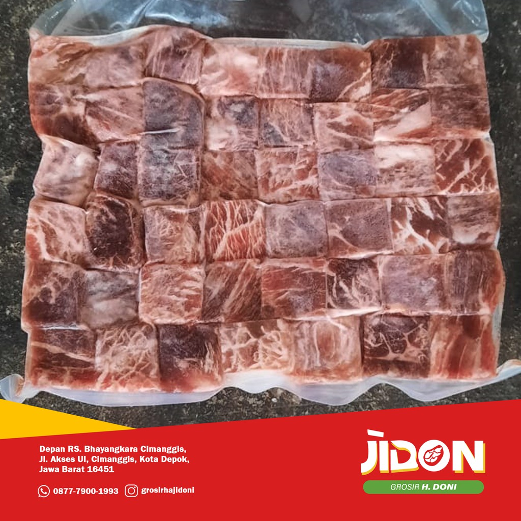 

Jual Beef Saikoro Wagyu Meltique / Beef Cubes Premium
