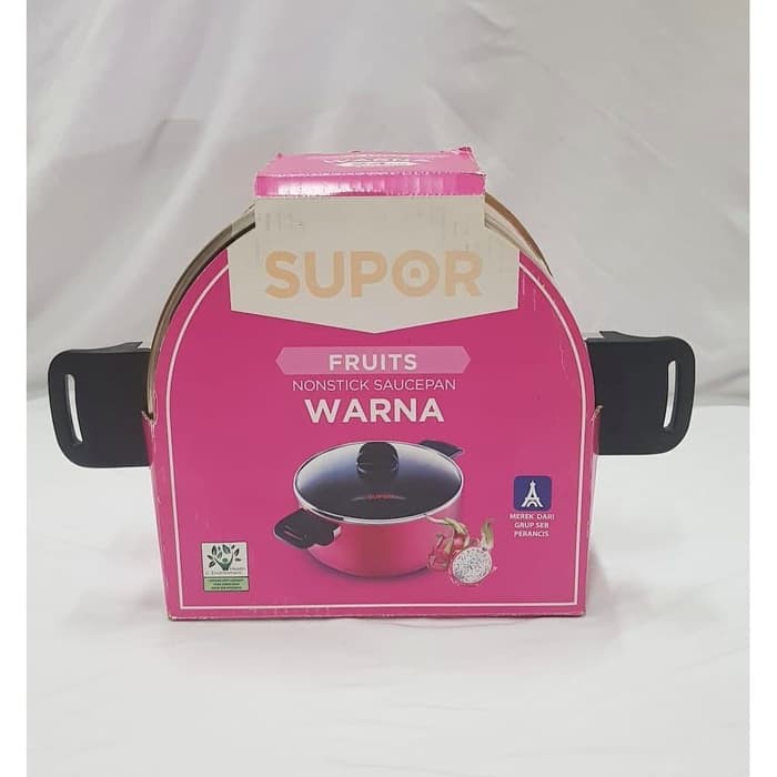 Supor Fruits Nonstick Pan - Panci Pink Supor Anti Lengket 24 cm