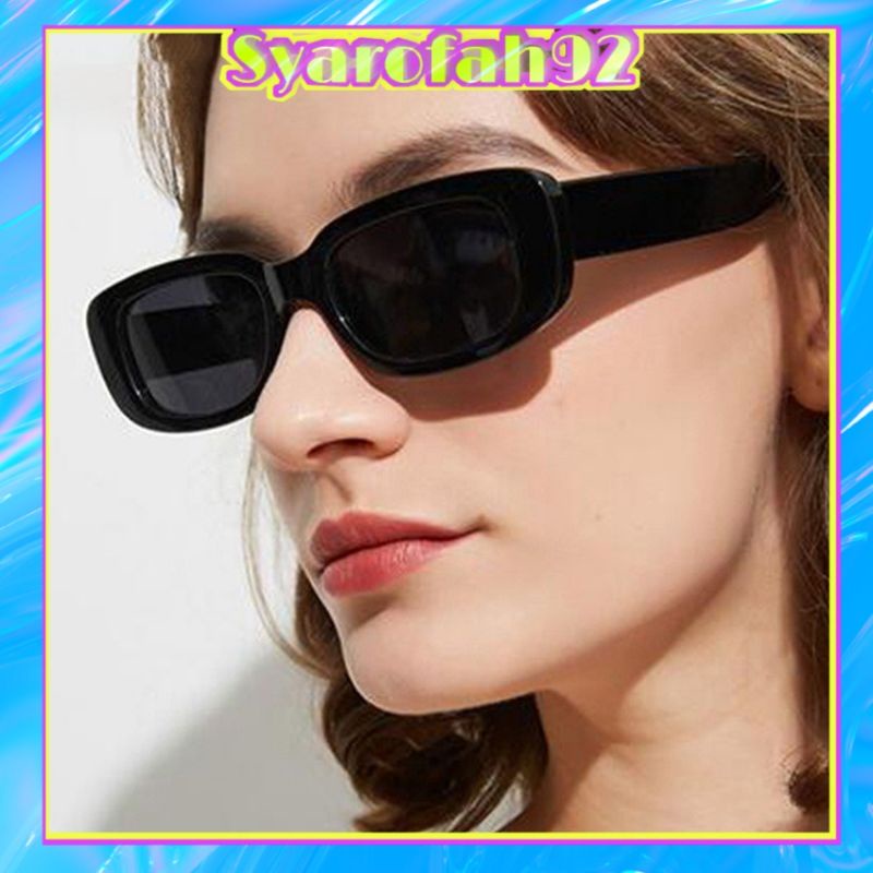 (SYA92) Kacamata Hitam INS Fashion Kacamata Hitam Retro Gaya Sunglasses Women