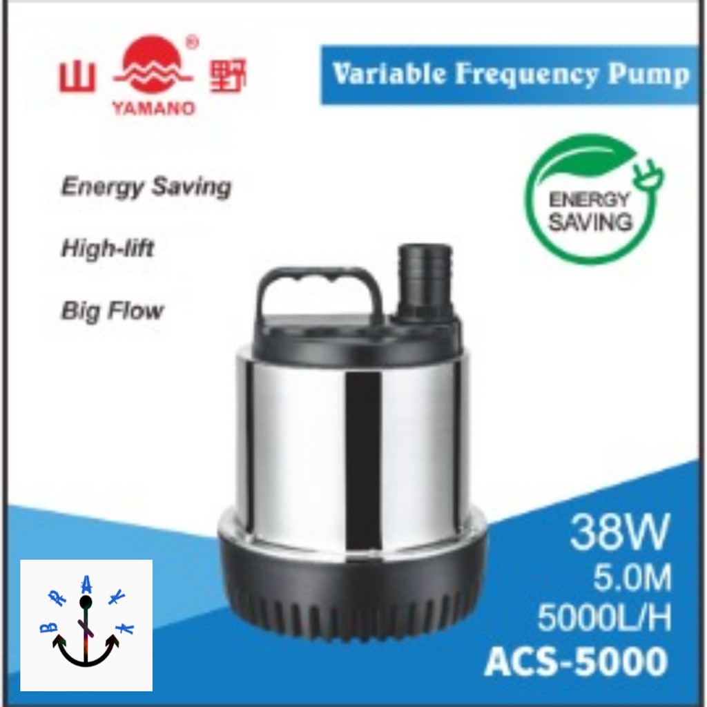 Pompa Air Kolam Submersible Pump Yamano ACS 5000 Low Watt