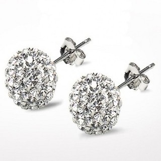 Hadiah Sertifikat Super Flash Diamond Stud Earrings Di 925