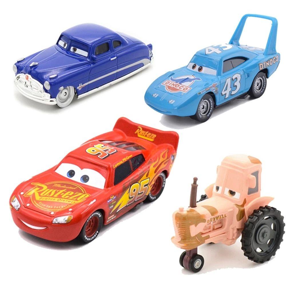 3 Mainan Mobil Diecast Lightning McQueen Bahan Metal Alloy Skala 1: 55