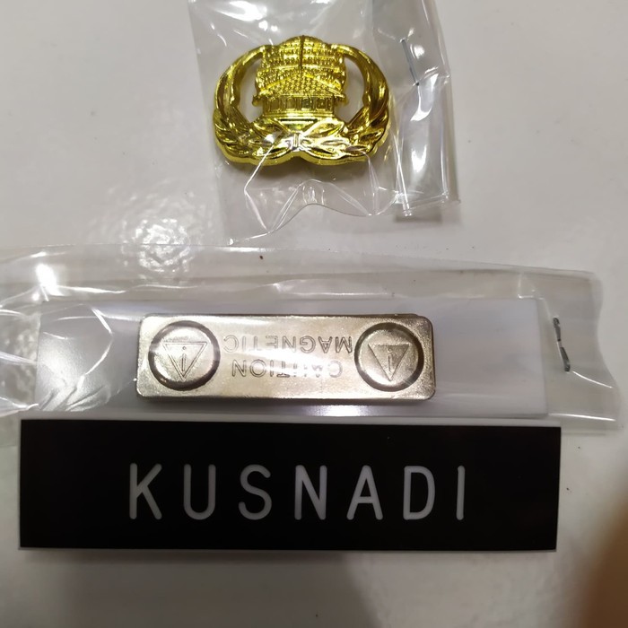 

ORIGINAL NAME TAG MGNET+LENCANA KORPRI MAGNET ASTNST