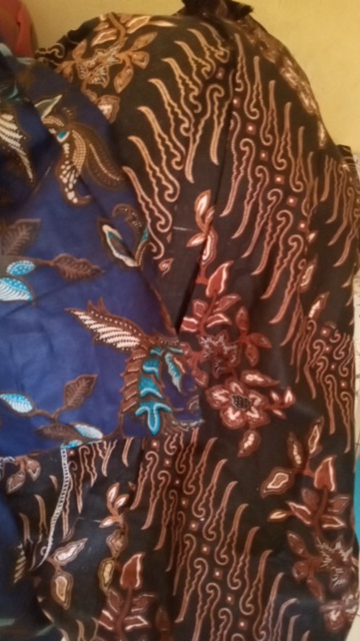 Batik Kalongan Hrb026 Kenongo Kemeja Hem Pendek Padi Pekalongan 79