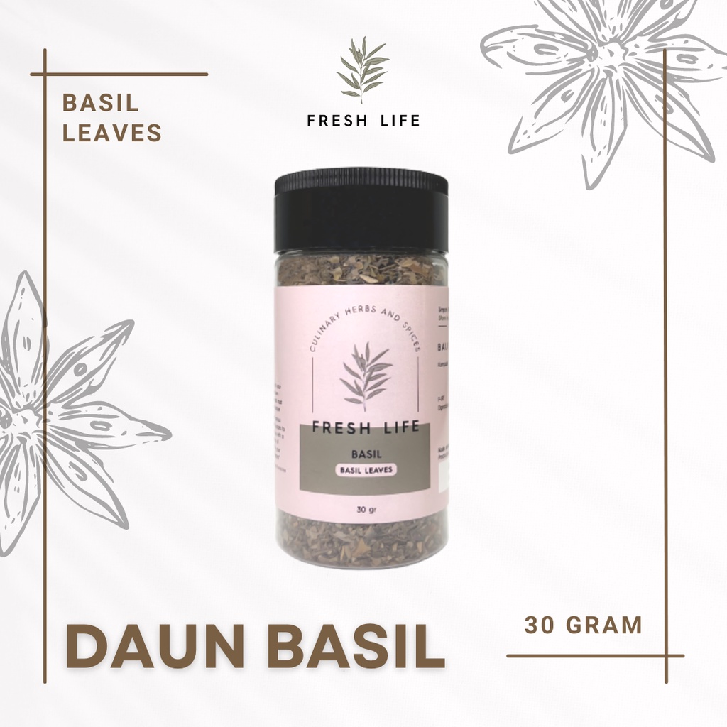 

Daun Basil (Basil Leaves) Fresh Life 30 gr