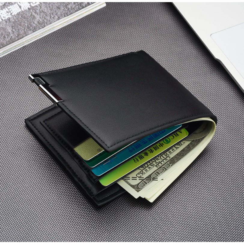 D622 Dompet Pria Lipat Dompet Kulit Men Fashion Letter Wallet