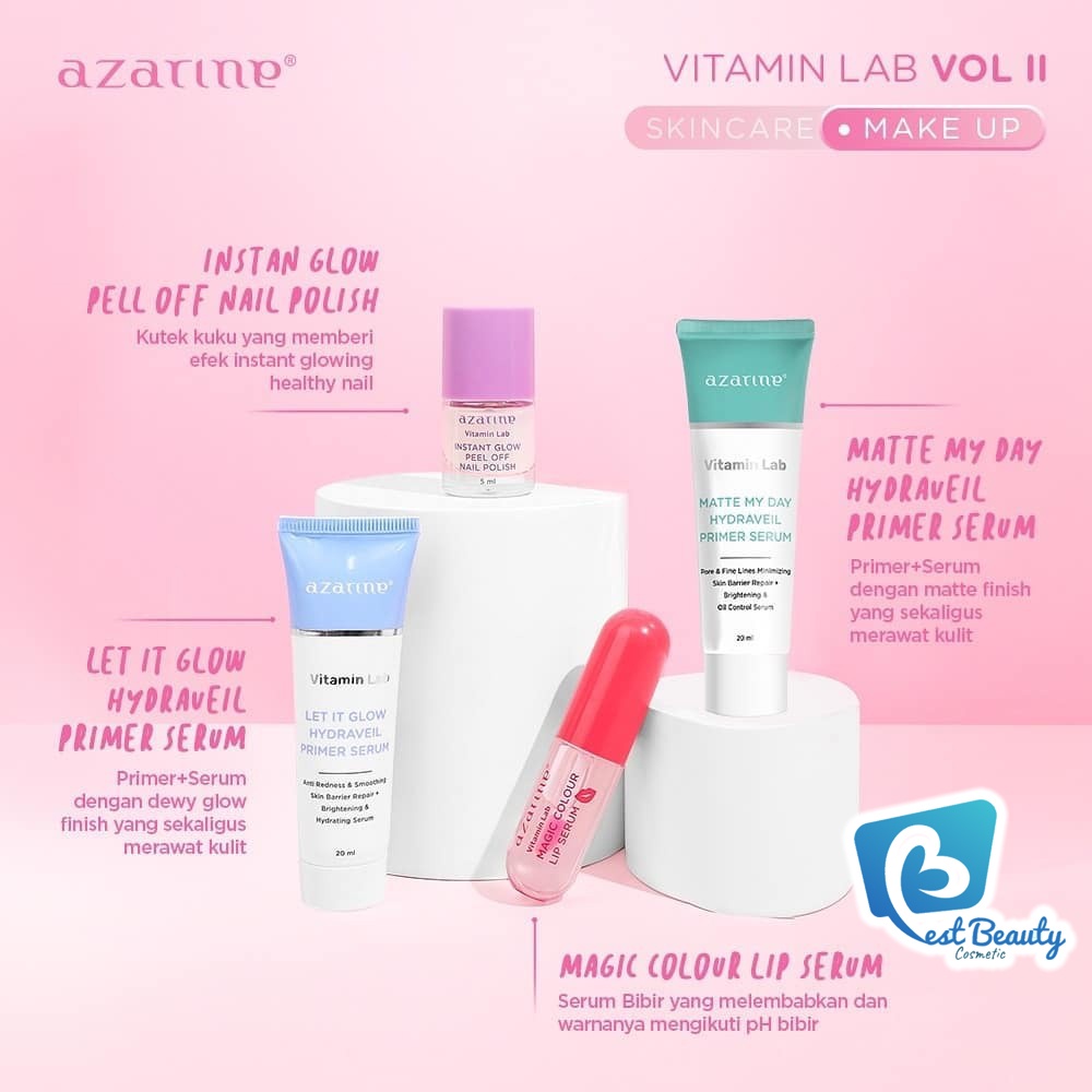 ★ BB ★  AZARINE Vitamin Lab Bubble On Me Deep Mask Cleanser | Essence Toner | Hydraoxidant Ampoule | Primer