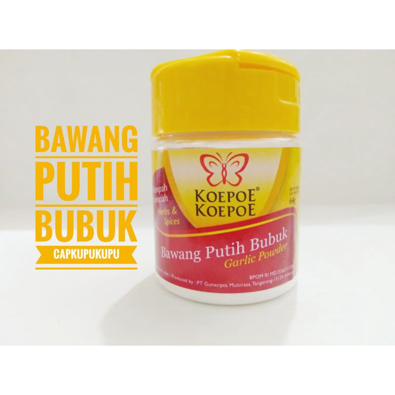 

Bawang Putih Bubuk Cap Koepoe Koepoe 64g