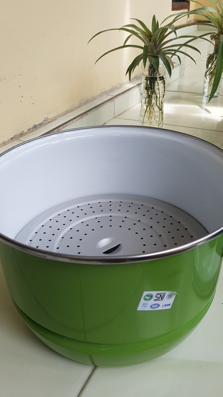 Kukusan Enamel 26 Cm Ceria Maspion (tinggi 17,)