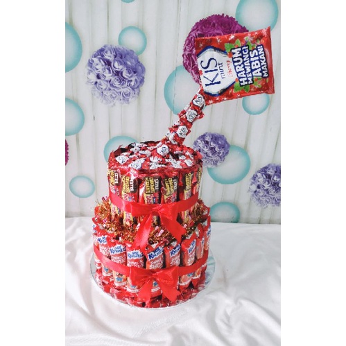 

Snack Tower Permen Tumpah 2 tingkat