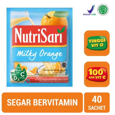 

NutriSari - Milky Orange (1 renceng = 10 sachet)