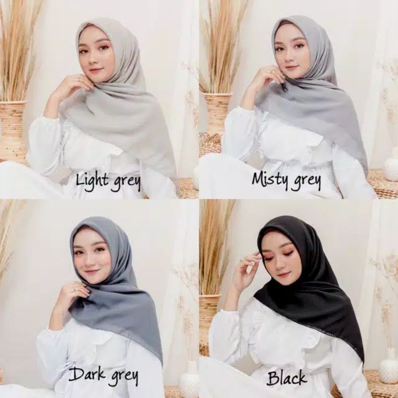 Bella Square Hijab Segi Empat Polycotton / Double Hycon / Double Chiffon &quot;Part 2&quot;