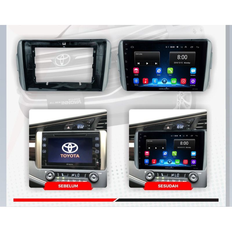 FRAME HEAD UNIT ANDROID 9 INCH INOVA RIBON SKT-PFINV19- 9 INCH