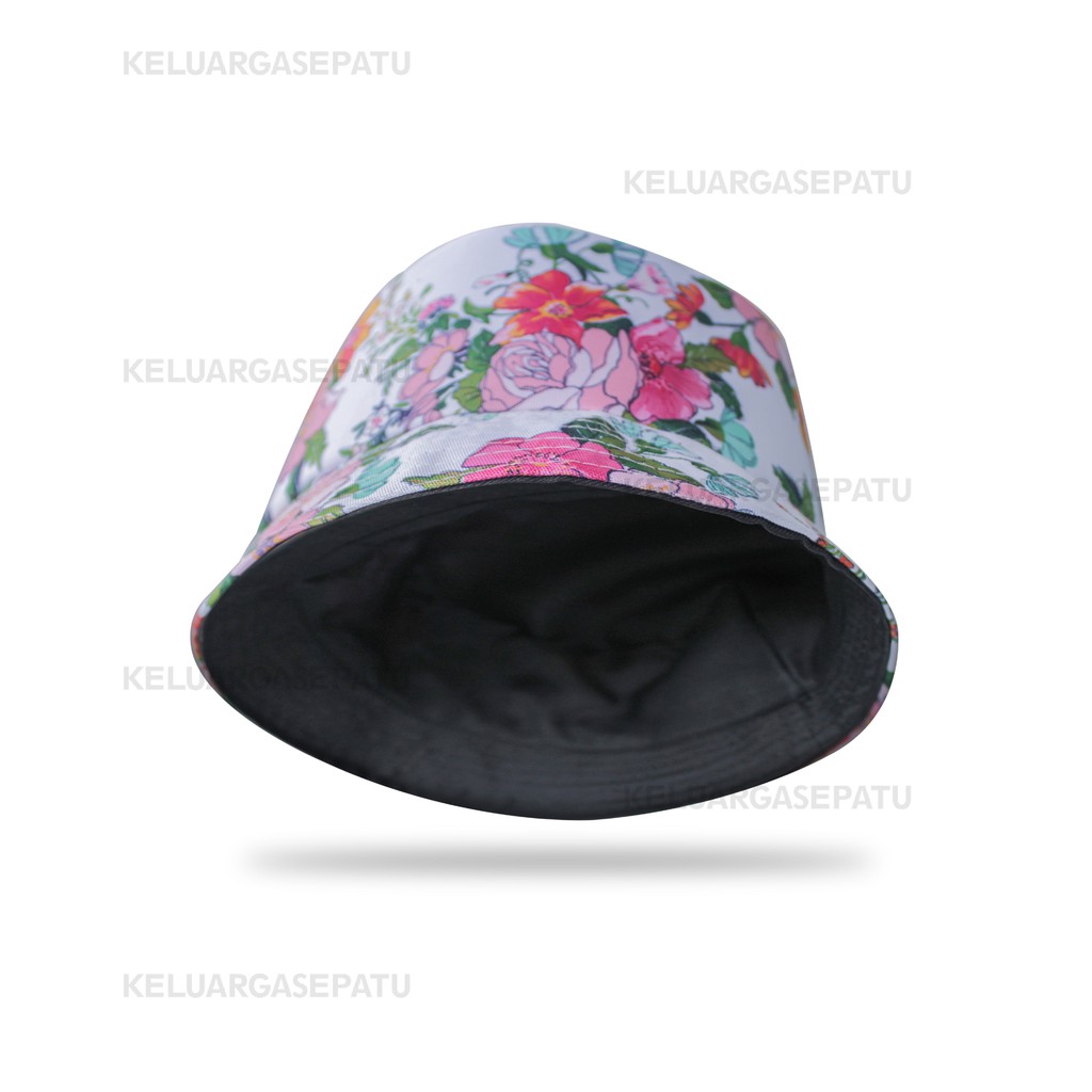 TOPI BUCKET TIE DYE TOPI BUCKET MOTIF BUNGA TOPI BUCKET WANITA TOPI BUCKET KOREA MURAH
