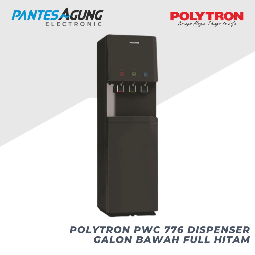 POLYTRON PWC 776 DISPENSER GALON BAWAH full hitam