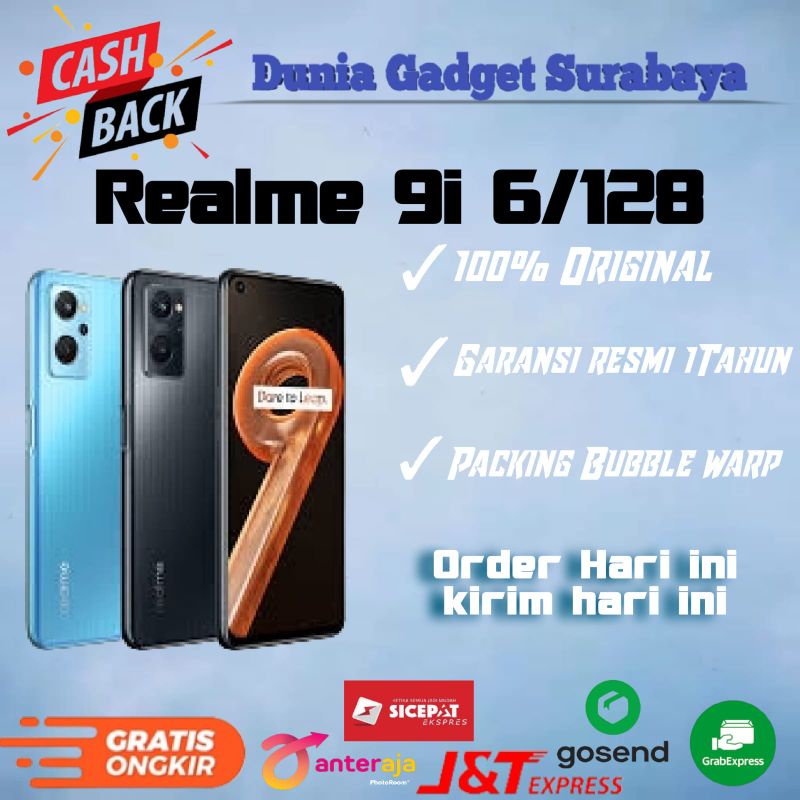 Realme 9i 6/128 Garansi resmi realme Indonesia 1 Tahun