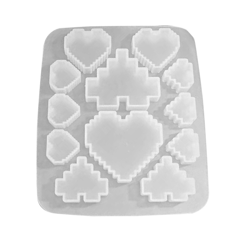 SIY  Handmade Love Heart Shape Ornaments Epoxy Resin Mold Necklace Pendants Silicone Mould DIY Crafts Jewelry Decorations Casting Tools