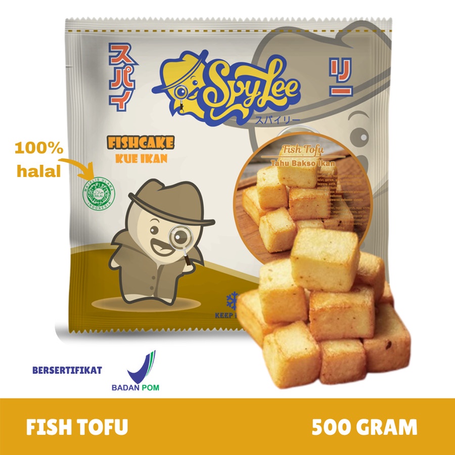 

N Spylee Fish Tofu / Bakso Ikan Tahu (isi 45/500Gr) Premium Frozen Food