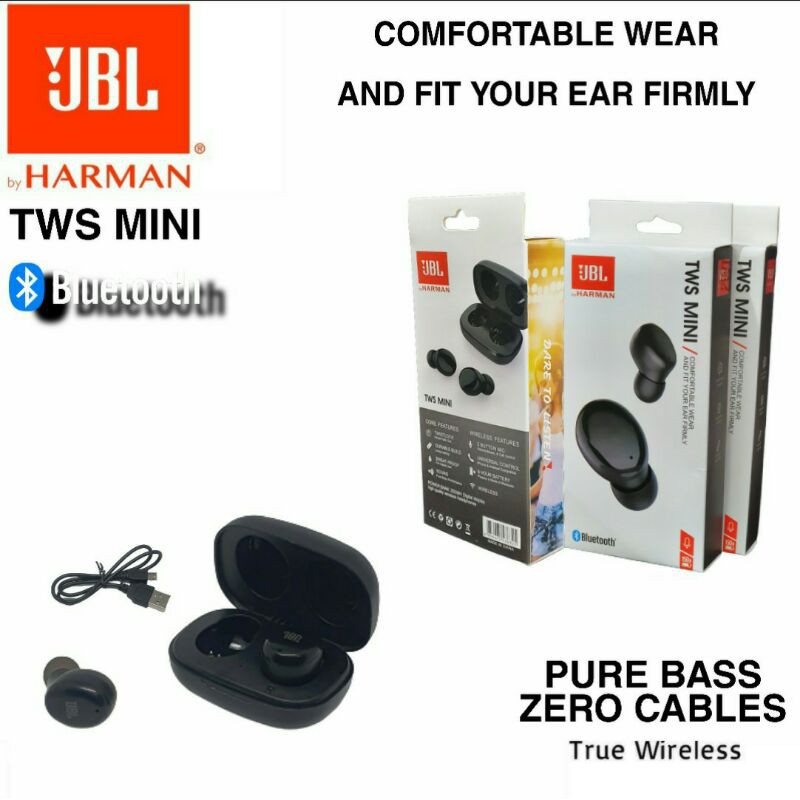 Headset Sport JBL Super Active Lite True Wireless Stereo Sports Earbuds TWS Mini Earphone Bluetooth