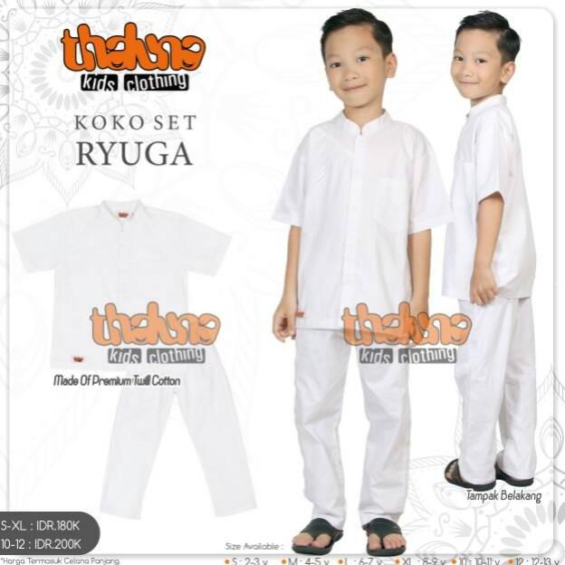 PROMO BAJU KOKO PUTIH ANAK LAKI LAKI THALUNA KIDS KOKO RYUGA OO SFGBDF1651