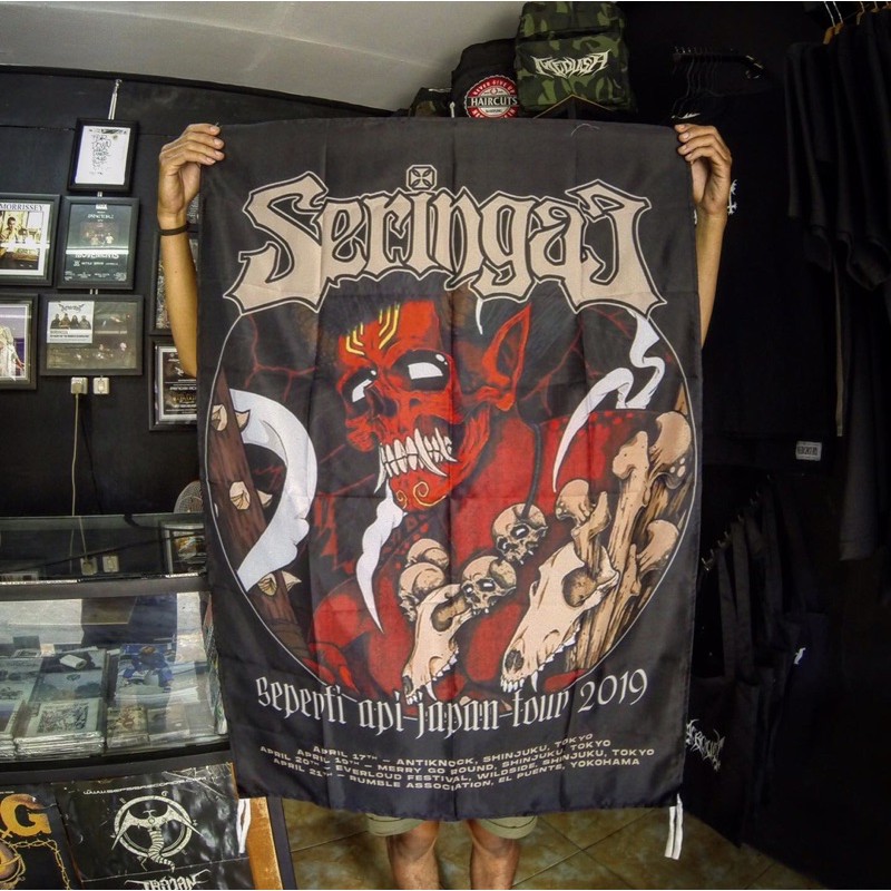 Poster Flag / Wall Flag / Hiasan Dinding Band Seringai | Murah dan bisa custom