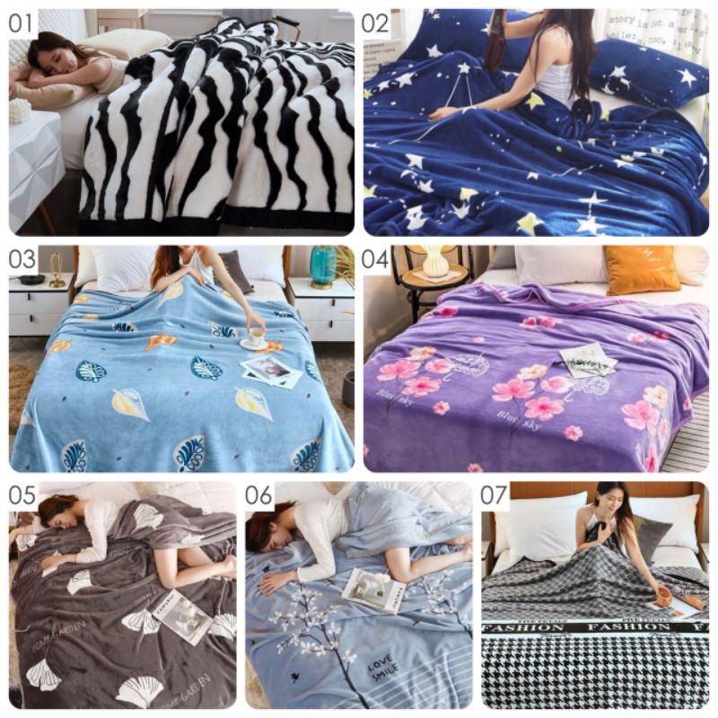 Selimut Bulu Jumbo Size 200x230 Premium Tebal Murah