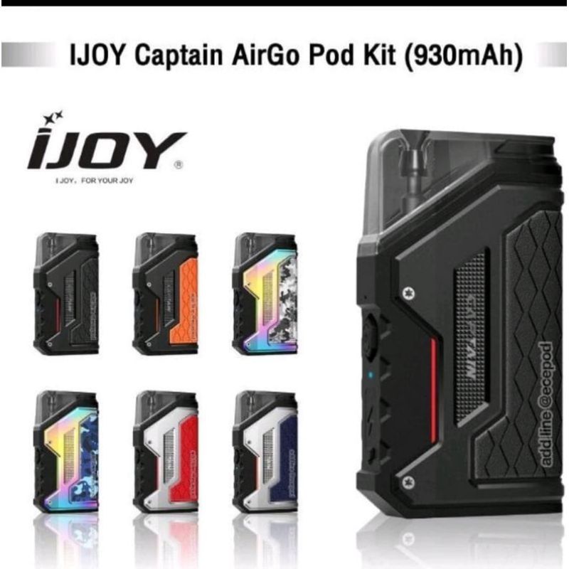 IJOY CAPTAIN AIRGO POD VAPE AUTHENTIC FULLSET