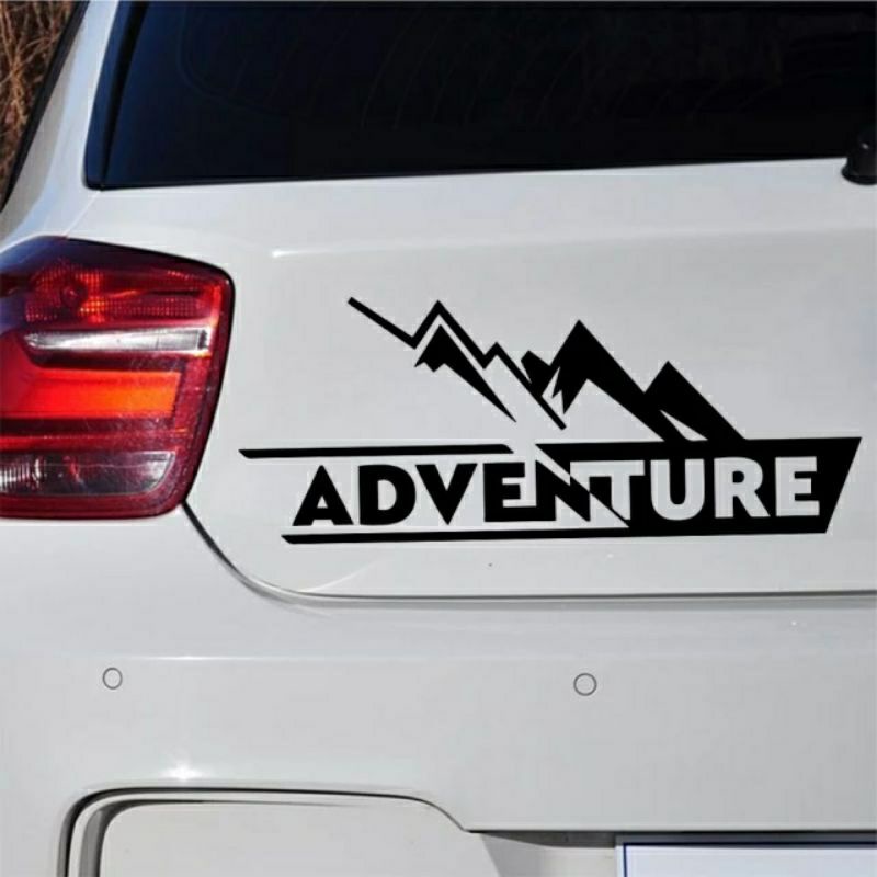 stiker Adventure,, stiker Cutting Adventure, stiker motor mobil laptop