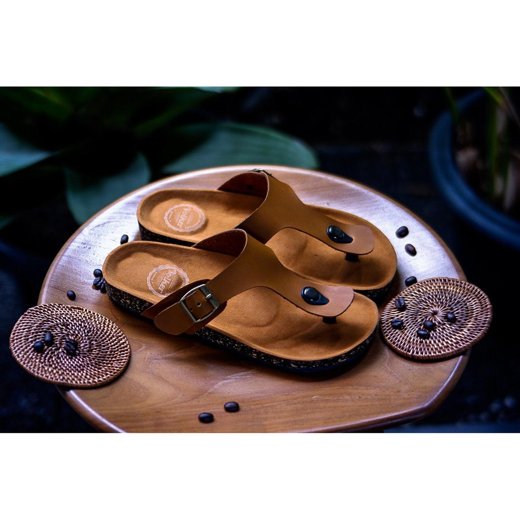 SANDAL KASUAL PRIA /WANITA VOLKERFOOTWEAR ART ROBBIN TAN BROWN