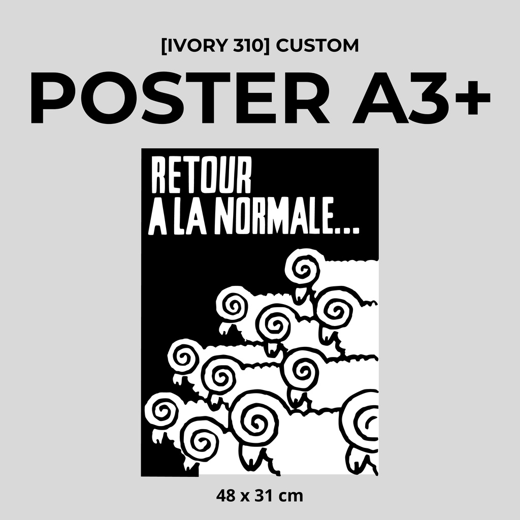 

(310g) Cetak A3+ Art carton Custom Desain