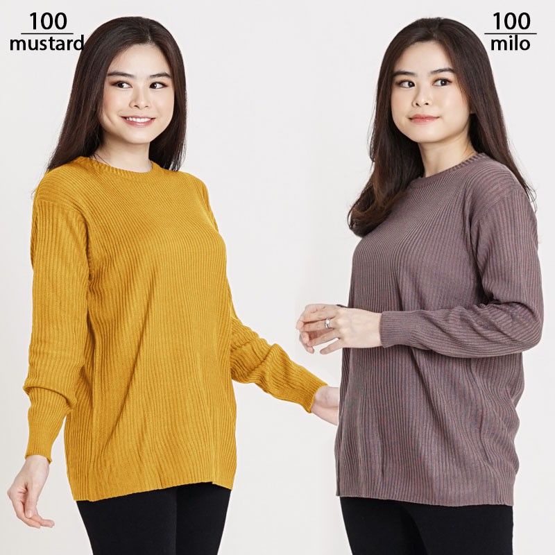 Premium Boxy Jumbo Tebal XL - XXL| Sweater Rajut Korea