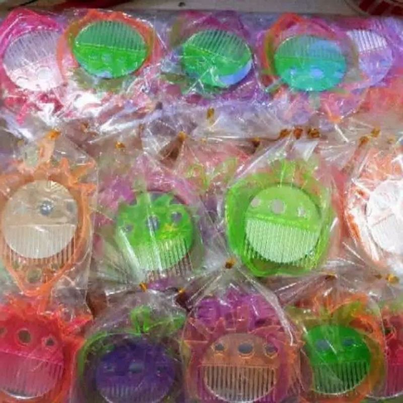 (ISI 100) BRO SOUVENIR sisir kaca buah kelinci karakter unik lucu murah-Buah