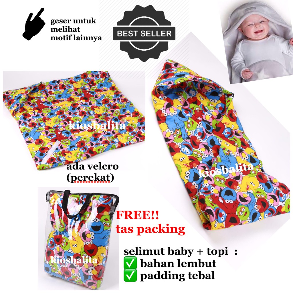 SELIMUT TOPI / BABY BLANKET /   Hoodie Blanket baby / Selimut Topi bayi / SELIMUT BABY /KADO LAHIRAN