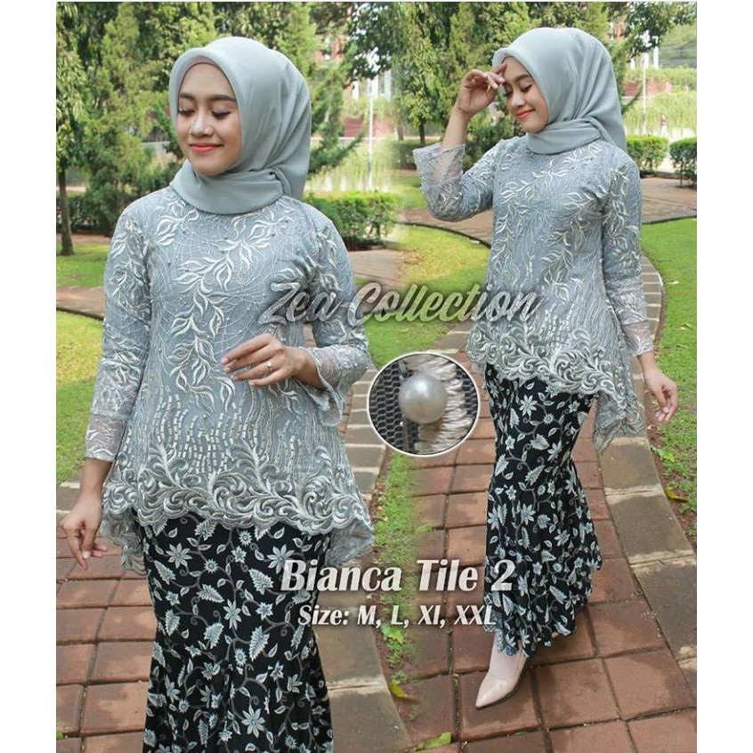 stelan kebaya tille bianca model terbaru new