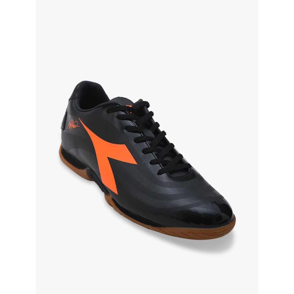 Sepatu Diadora Mars Black Orange Futsal DIA174859115 Original BNIB