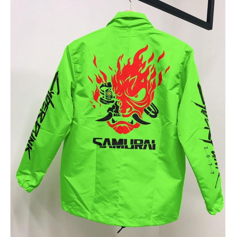 Waterproof Coach Neon Samurai Cyberpunk 2077 Jacket