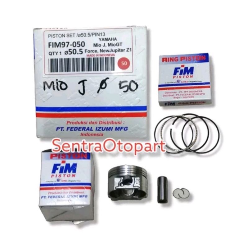 Piston seher kit mio j fino fi 115 mio soul gt 115 oversize 50 fim