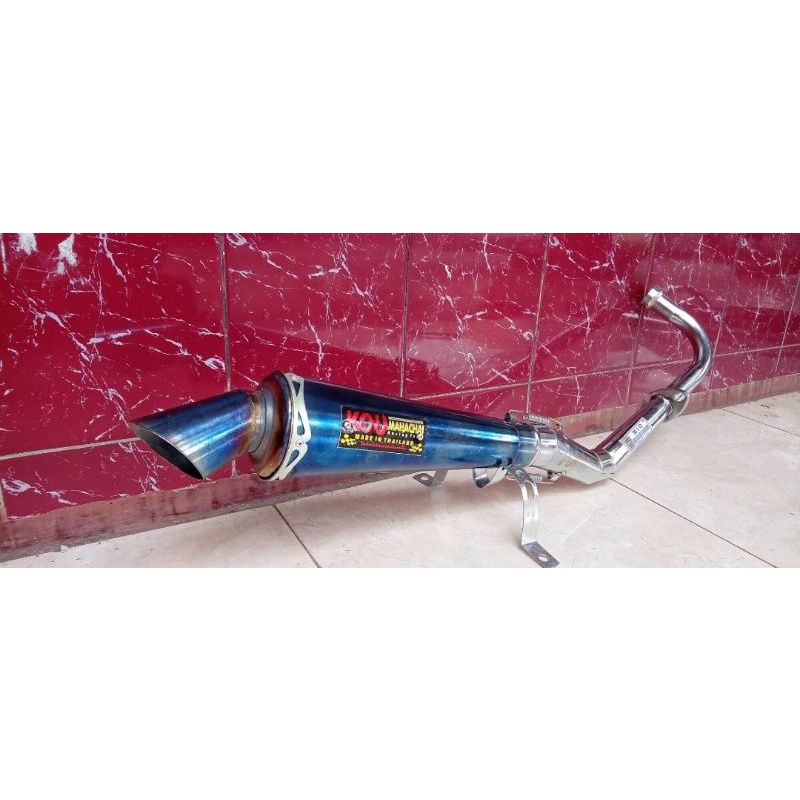 Knalpot racing KOU MAHACHAI BLUEEMOON beat karbu/beat fi/beat pop/beat street/beat new/scoopy/spin/s