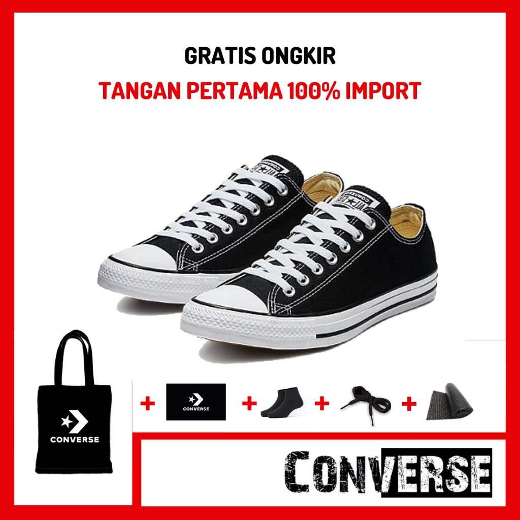 Sepatu Converse All Star Classic Low Ox Original 1:1 Sneakers Kasual Sekolah Pria Wanita