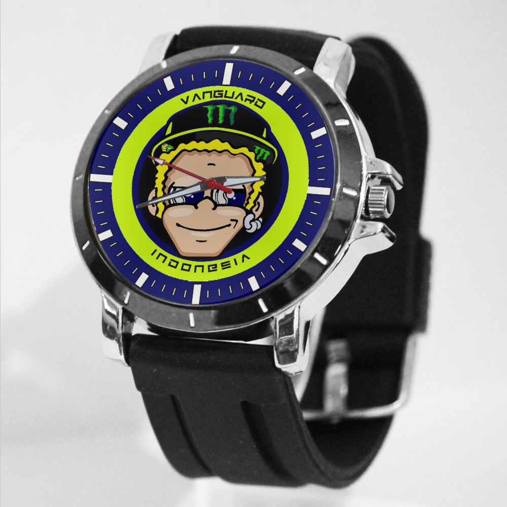 Jam Tangan Rubber Custom Pria/Wanita VR46 Art 1