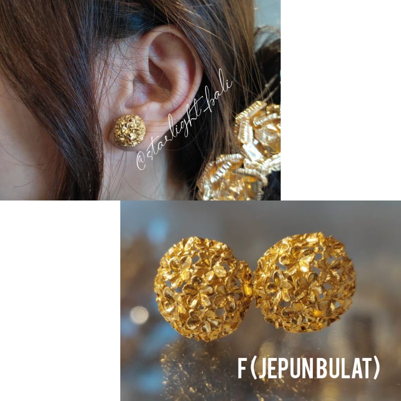 Anting alpaka polos / anting bali / anting murah