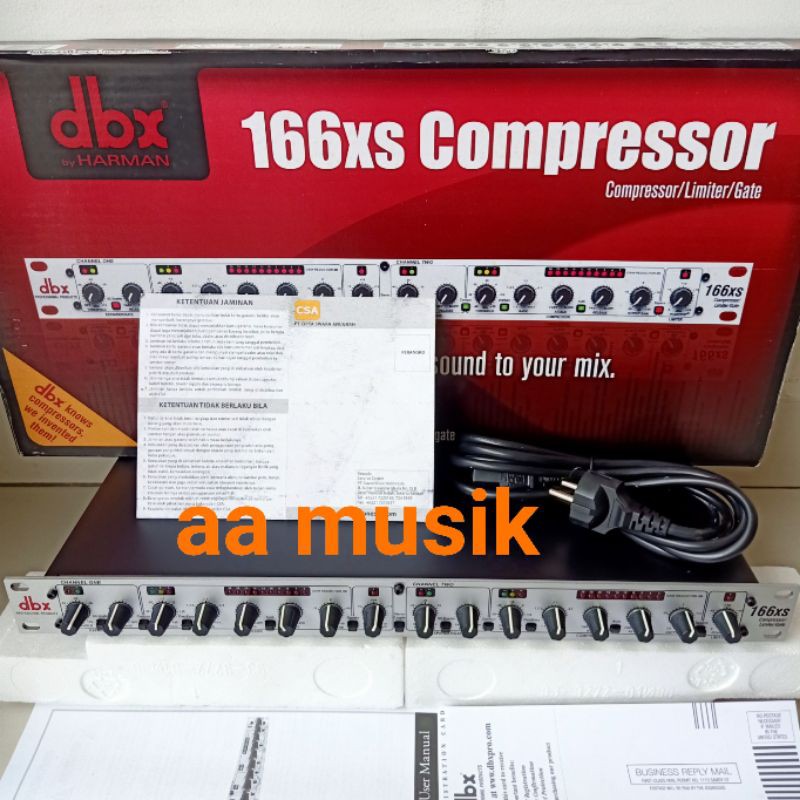 COMPRESSOR LIMITER DBX 166XS ORIGINAL GARANSI 1 TAHUN CSA 166 XS