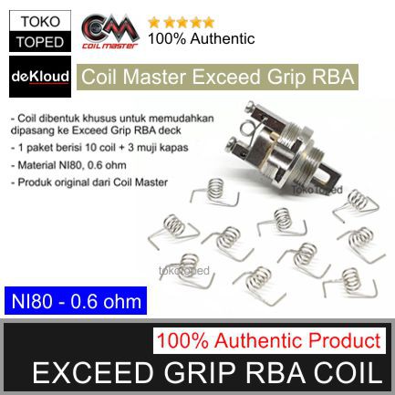 Authentic Coil Master NI80 Coil for Exceed Grip RBA | 0.6 Ohm | kawat